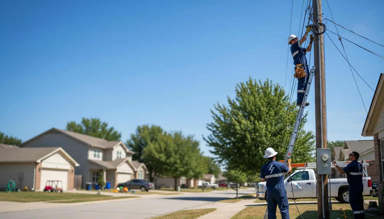Residential electrician providing installation services in Wray, GA